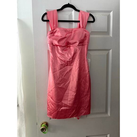 wear your love Dresses & Skirts - Coral Mini Dress Size XSmall with Corset Back NWT